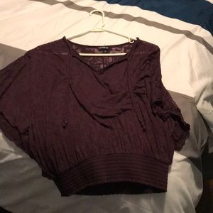 Sheer floral design top